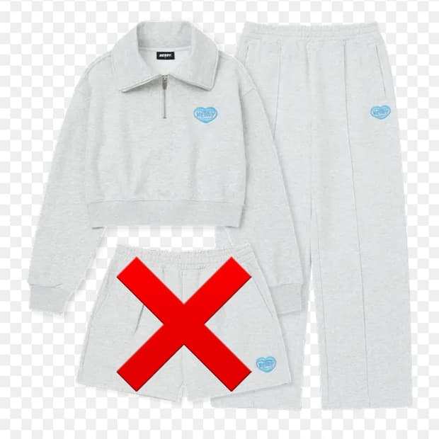 NERDY 크롭 하프집업 맨투맨 S사이즈