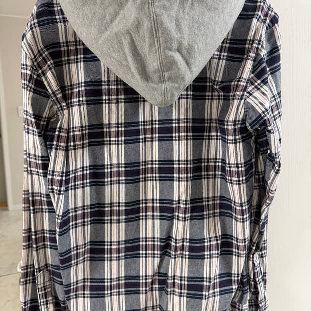 칼하트 후드 체크셔츠