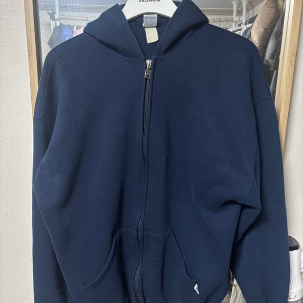 러셀 후드집업 네이비 XL