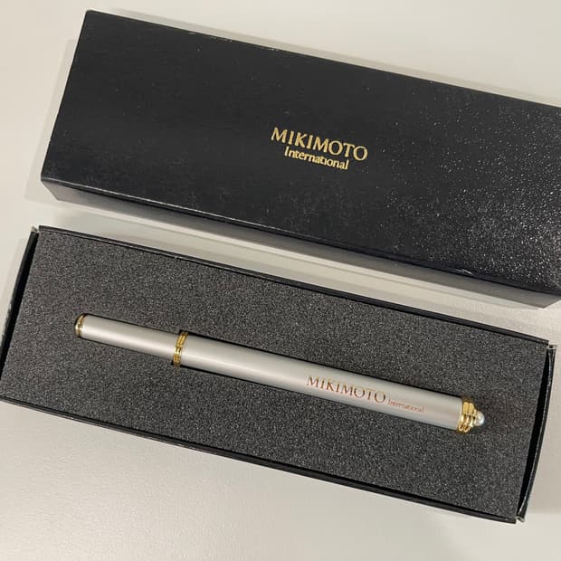 미키모토 펄 진주 장식 볼펜 MIKIMOTO