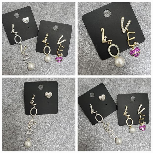 LOVE earrings set