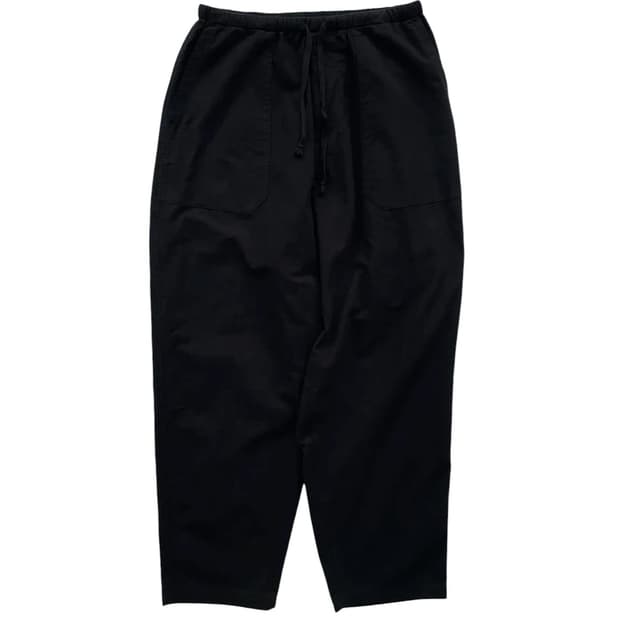 comoli cotton flannel tapered pants