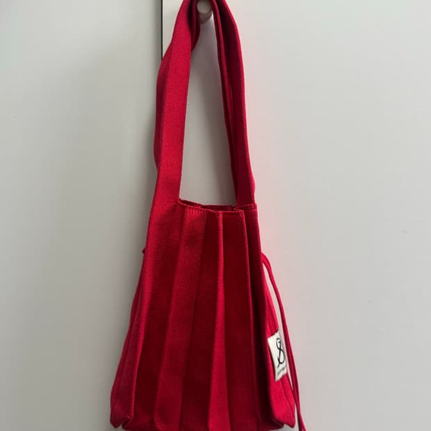 조셉앤스테이시 플리츠 미니백 레드