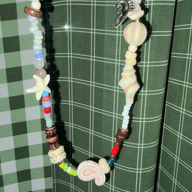 빈티지 비즈 여행자의 / Traveler Pocket necklace