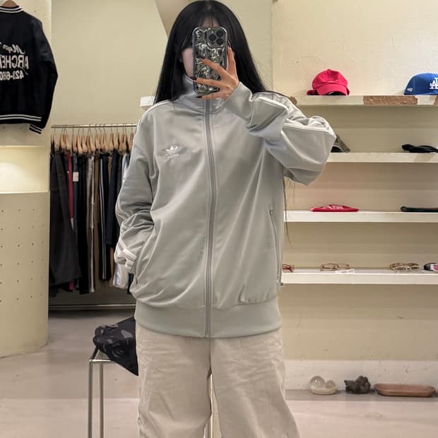 아디다스 파이어버드 실버 그레이 트랙탑 U1606