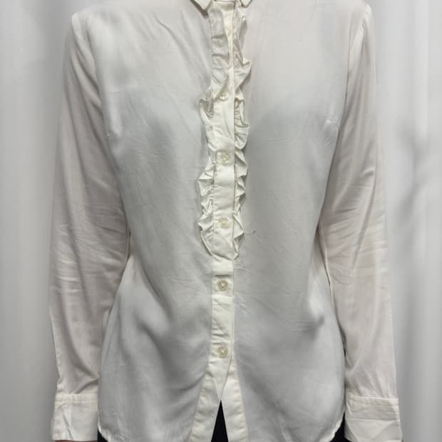 white frill shirt