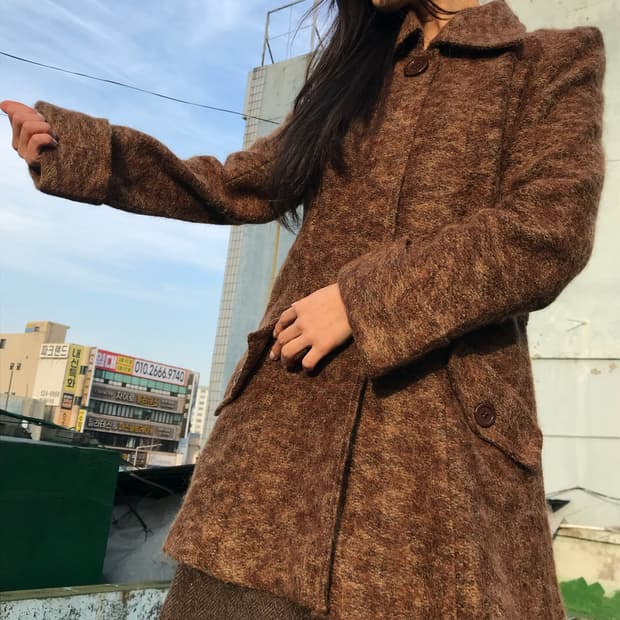클래식 모카 빈티지 코트