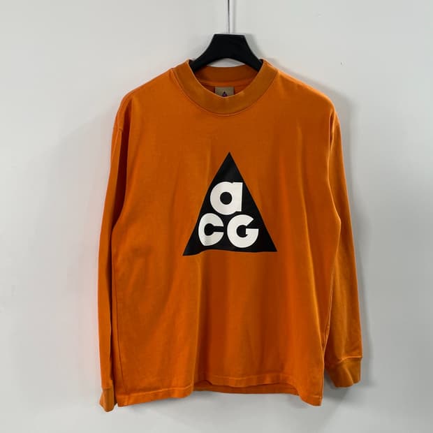 나이키 ACG 오렌지 롱슬리브 긴팔티 (on.1759)