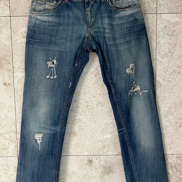 돌체앤가바나 데미지 워싱진 44(28-29인치) 정품