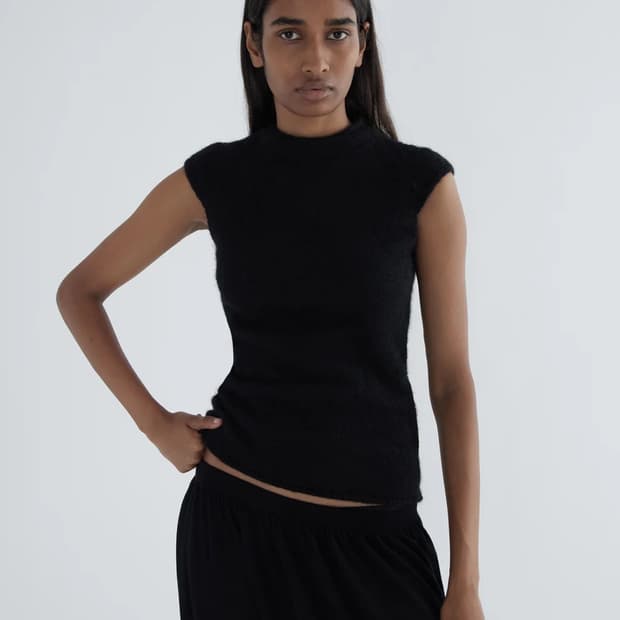 [XS,S,M]팔로마울 Donalti 알파카 니트 탑/블랙