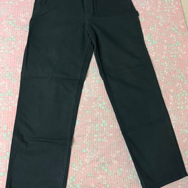 36X34)칼하트 싱글니 B11 블랙 가죽탭 카펜터