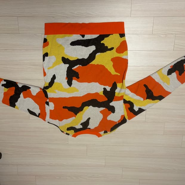 빈티지 카모플라쥬 니트