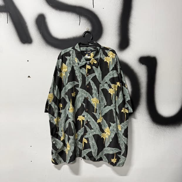 Tommy Bahama 빅사이즈 원포켓 하와이안 반팔 셔츠