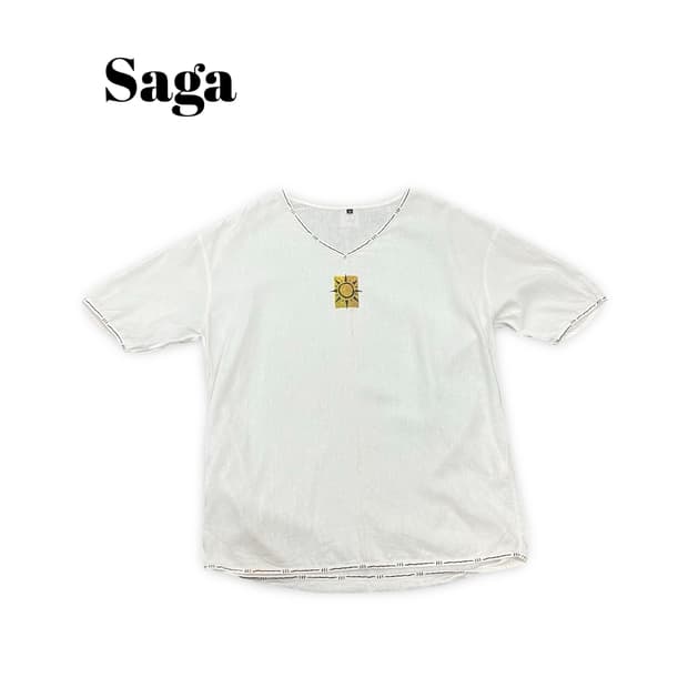 (100)Saga에스닉린넨반팔