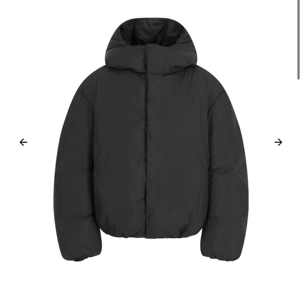 아모멘토 Hooded Down Puffer, Black L