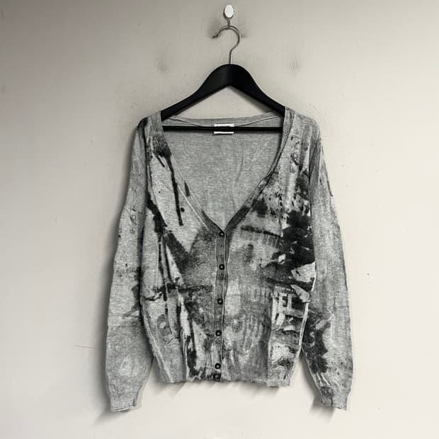 DIESEL printing cardigan 