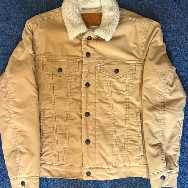 리바이스 코듀로이 쉐르파 베이지 자켓