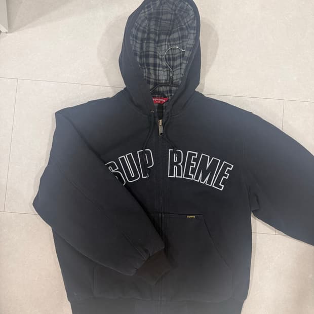 슈프림 리플렉티브 아크 후드 워크 자켓 블랙 - 25FW