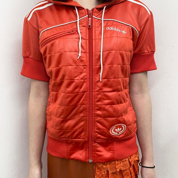 아디다스 올드스쿨 오렌지 하프 집업🍊