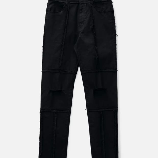 언더커버 raw edge pants