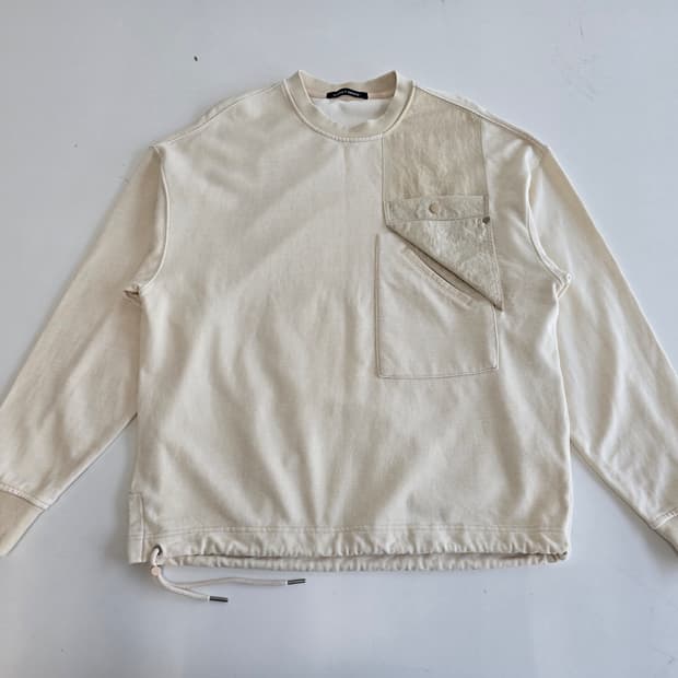 가넷 옴므 긴팔 맨투맨 베이지 100