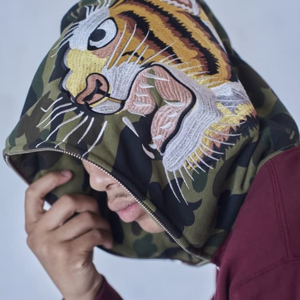 베이프 타이거 후드 XL