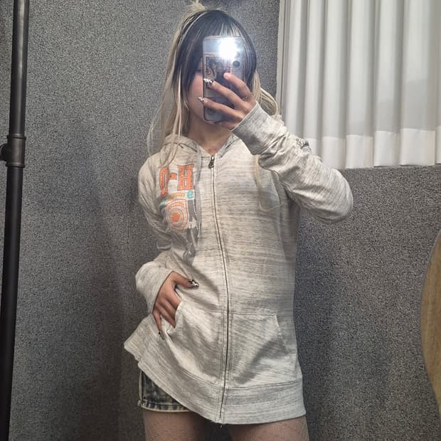 HARLEY DAVIDSON PRINTING HOODIE ZIPUP 