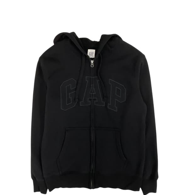 갭 올블랙 후드집업 (xs)