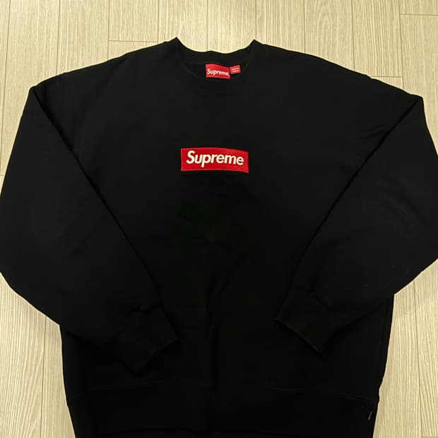 슈프림 크루넥 22fw 박스로고 L