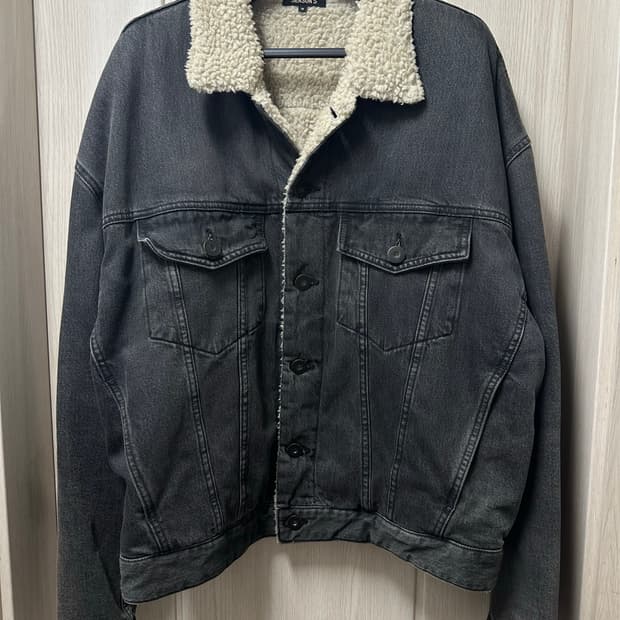 Yeezy season 5 이지시즌 흑청 데님 시어링 자켓