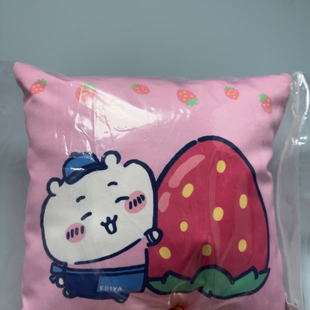 치이카와 먼작귀 이디야 콜라보 쿠션 새상품 굿즈 하치와레 우사기