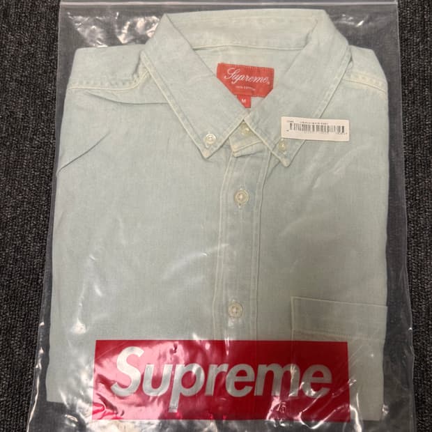 [M] 슈프림 스트라이프드 데님 셔츠