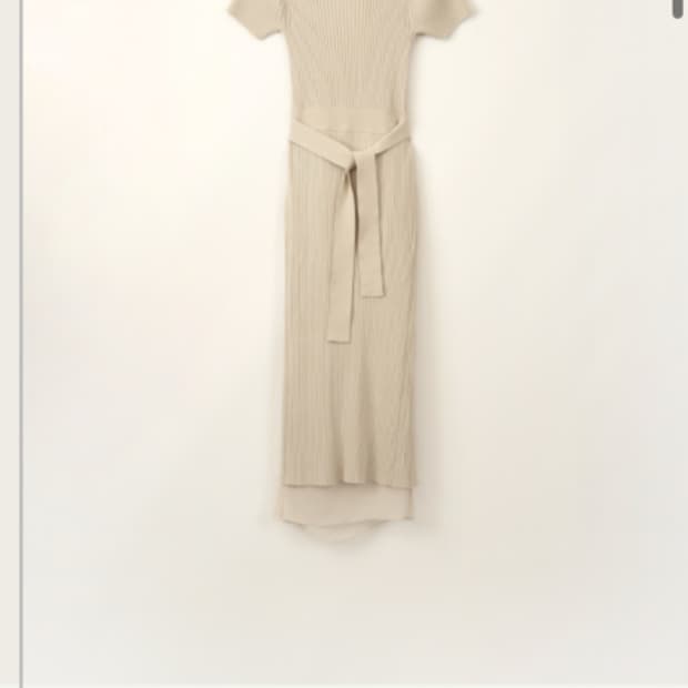 시에 에이프런 반팔 원피스 (뒷트임o, 소이베이지)