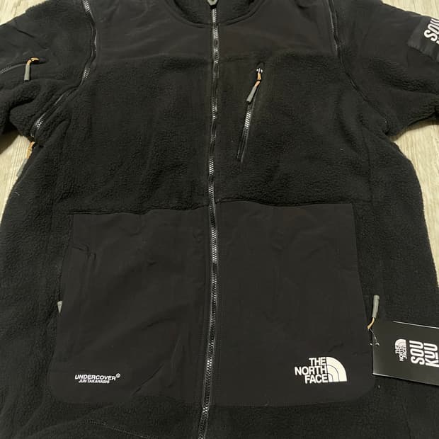 [S] 노스페이스 x 언더커버 소우쿠 집 오프 플리스 자켓 TNF 블랙