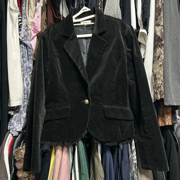 고스로리 벨벳 레이스 자켓