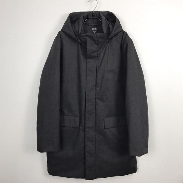 유니클로 하이브리드 다운 코트 패딩 남성L