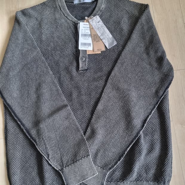 시리즈 Series 헨리넥 다잉 니트 다크브라운 105