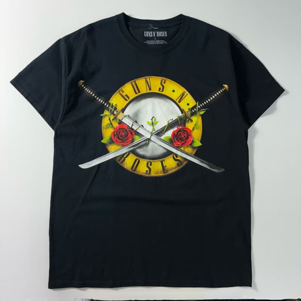 Guns n roses  건즈앤로지스 2017 일본투어 블랙 반팔 티셔츠