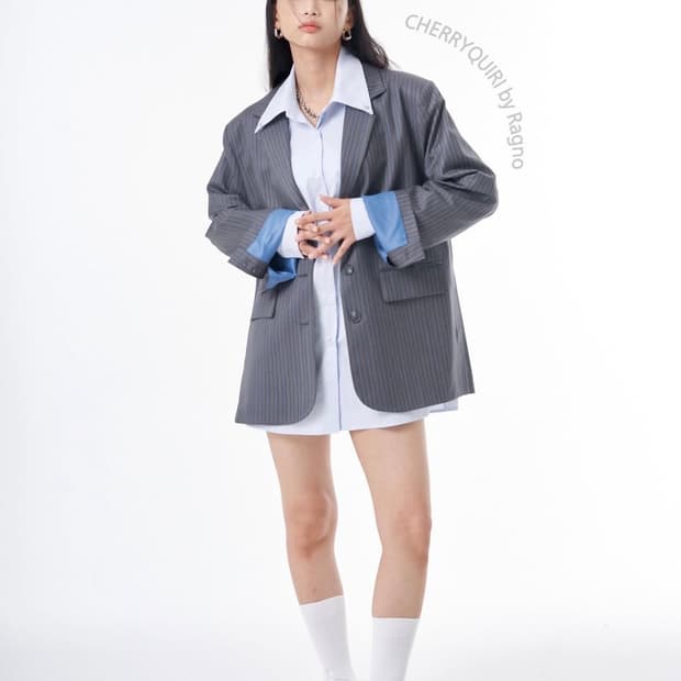 체리퀴리 스트라이프 자켓