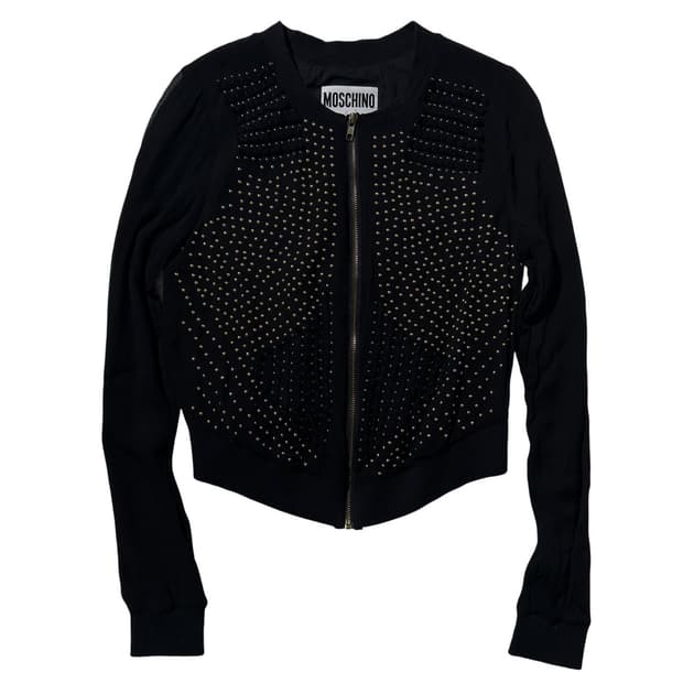 모스키노 스터드 집업 자켓