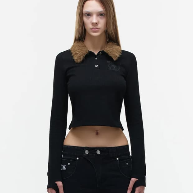 OPUS 0012 FAUX BLAIR COLLAR LONG SLEEVE 
