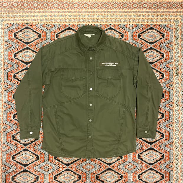 써스데이아일랜드 카키 웨스턴셔츠 여성S
