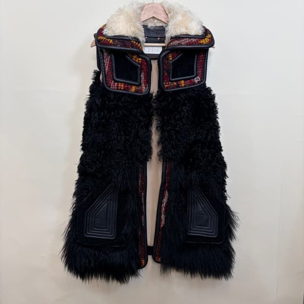 chloe 끌로에 2015 아카이브 에스닉 레더 램스 베스트 