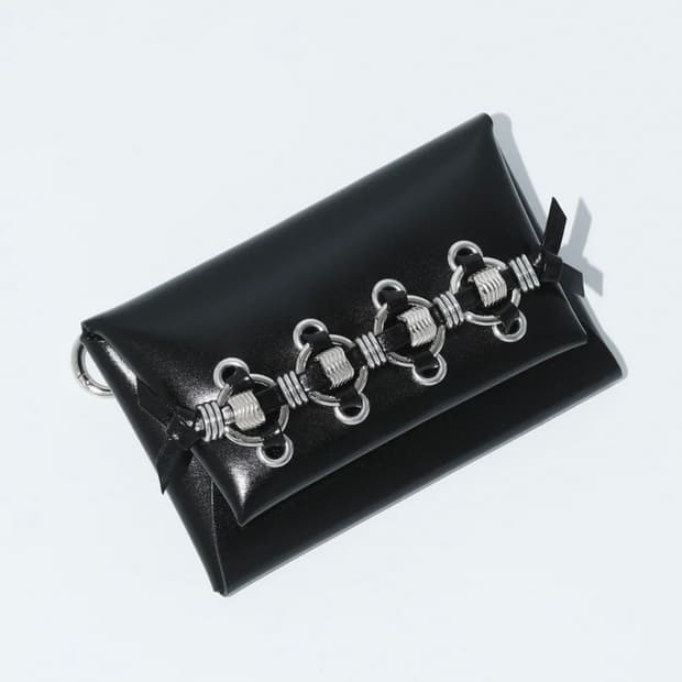 토가 TOGA 26ss 링 메탈 카드지갑/블랙