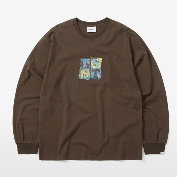 디스이즈네버댓 Painted TSNT L/S Tee Brown
