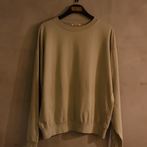 [Auralee] - Luster Plaiting L/S Tee