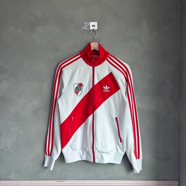 아디다스 파이어버드 리버플레이트 져지 트랙탑 화이트 흰빨