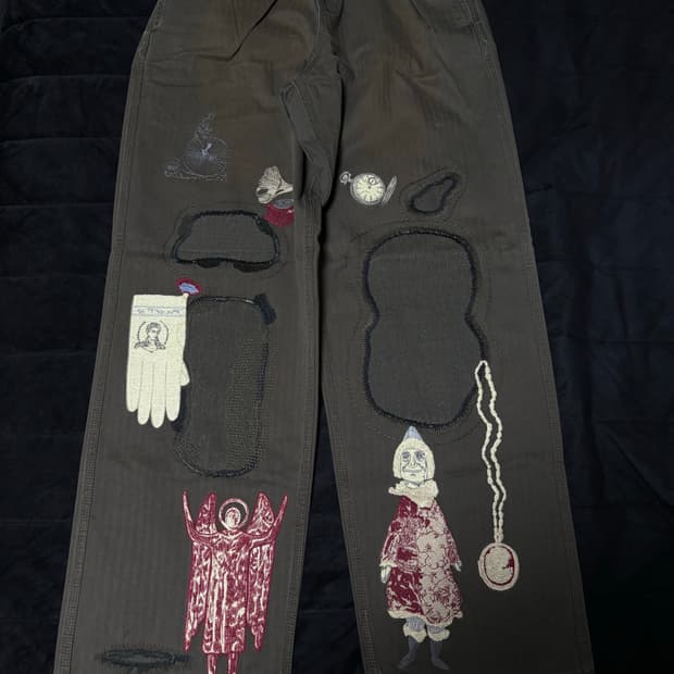 [M] 사무엘젤리그 앤티크 팬츠 빈티지 블랙