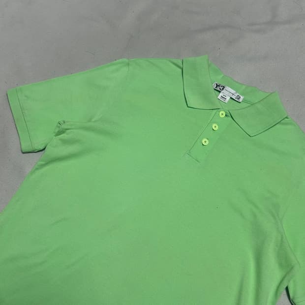 M Y-3 민트 카라 반팔 티셔츠 