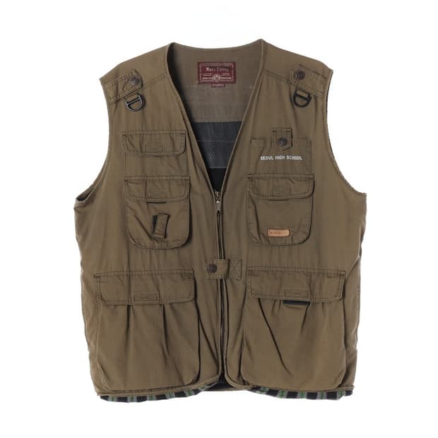 Mars Envoy 빈티지 아웃도어 멀티 포켓 베스트 XL